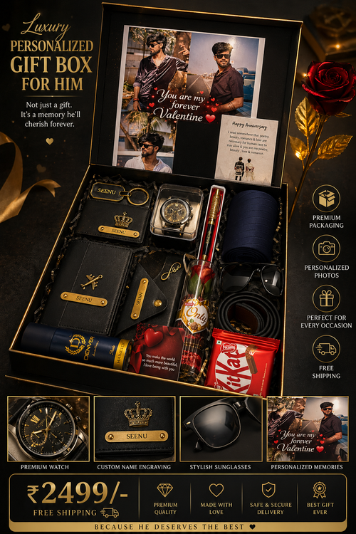 Personalised Gift Hampers for Him – Custom Men's Gifts | Balajicustomise
