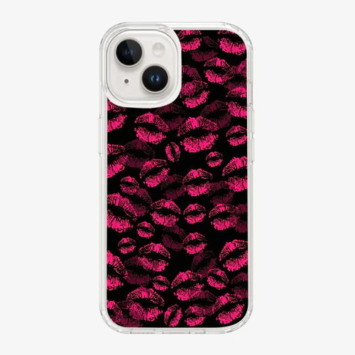 Pink   Lips   Pattern   Case