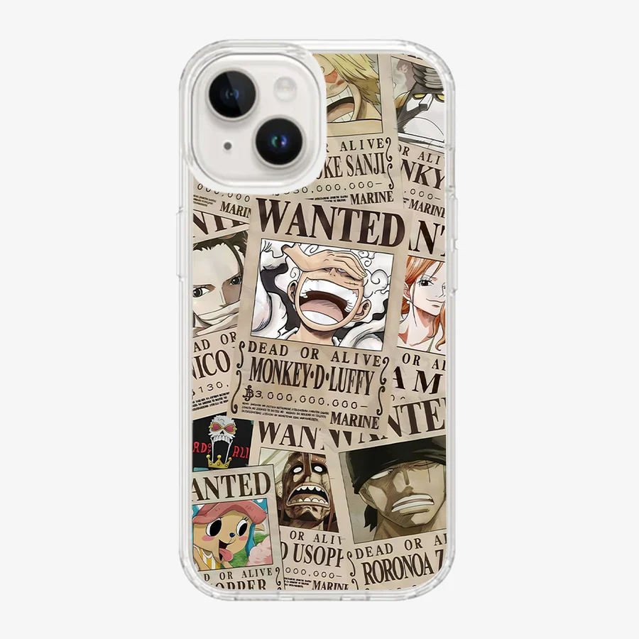 Wanted One Piece Luffy Anime Phone Cover