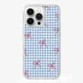 Checkered   Bow   Phone   Case