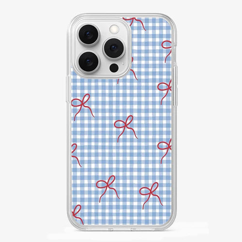 Checkered   Bow   Phone   Case