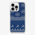 Christmas   Navy   Snowflake   Phone   Case