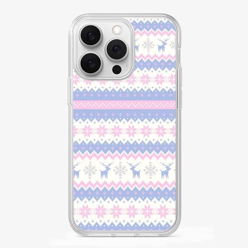 Christmas   Pink   Snowflake   Phone   Case