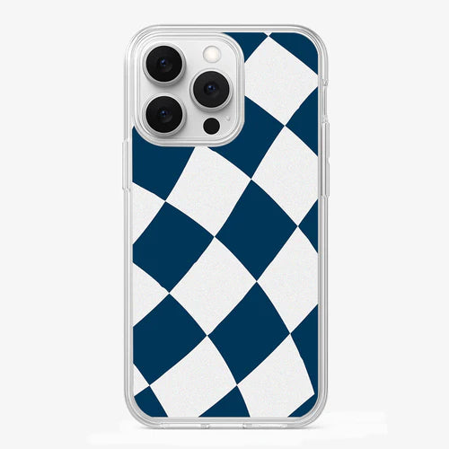 Blue   &   White   Checkered   Phone   Case