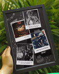 Custom Polaroid Style -Personalized A4 Size Photo Collage Frame