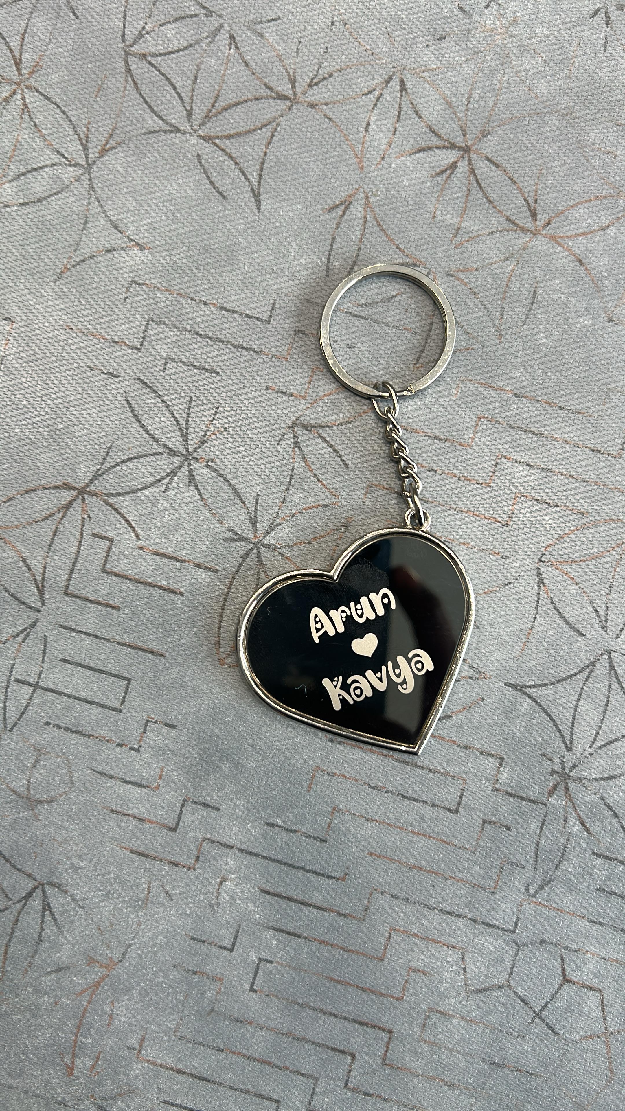 Heart shape Metal Keychain