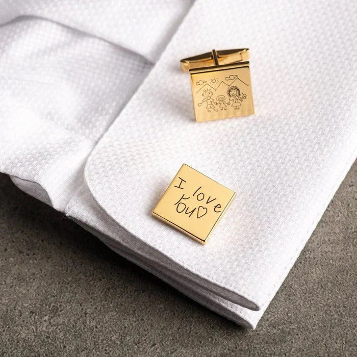 Engraved Handwriting Cufflinks