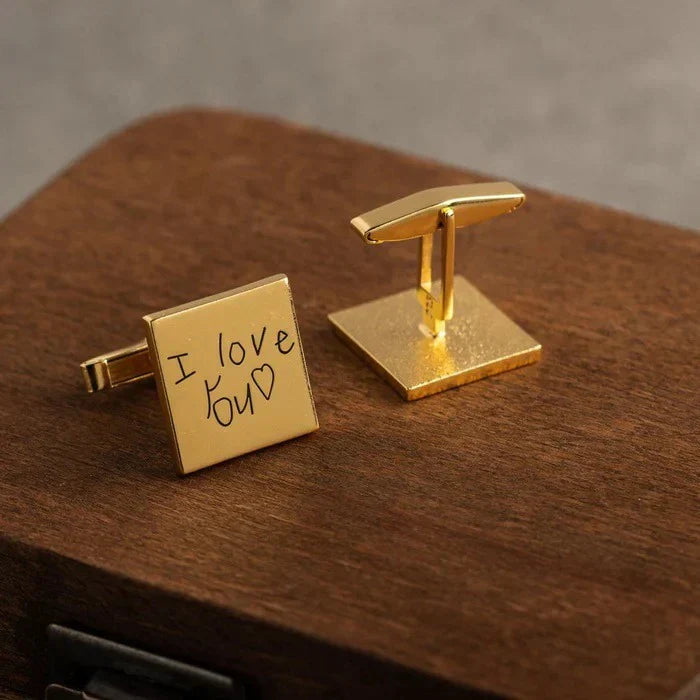 Engraved Handwriting Cufflinks