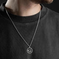 Silver Noor Al-Iman Pendant