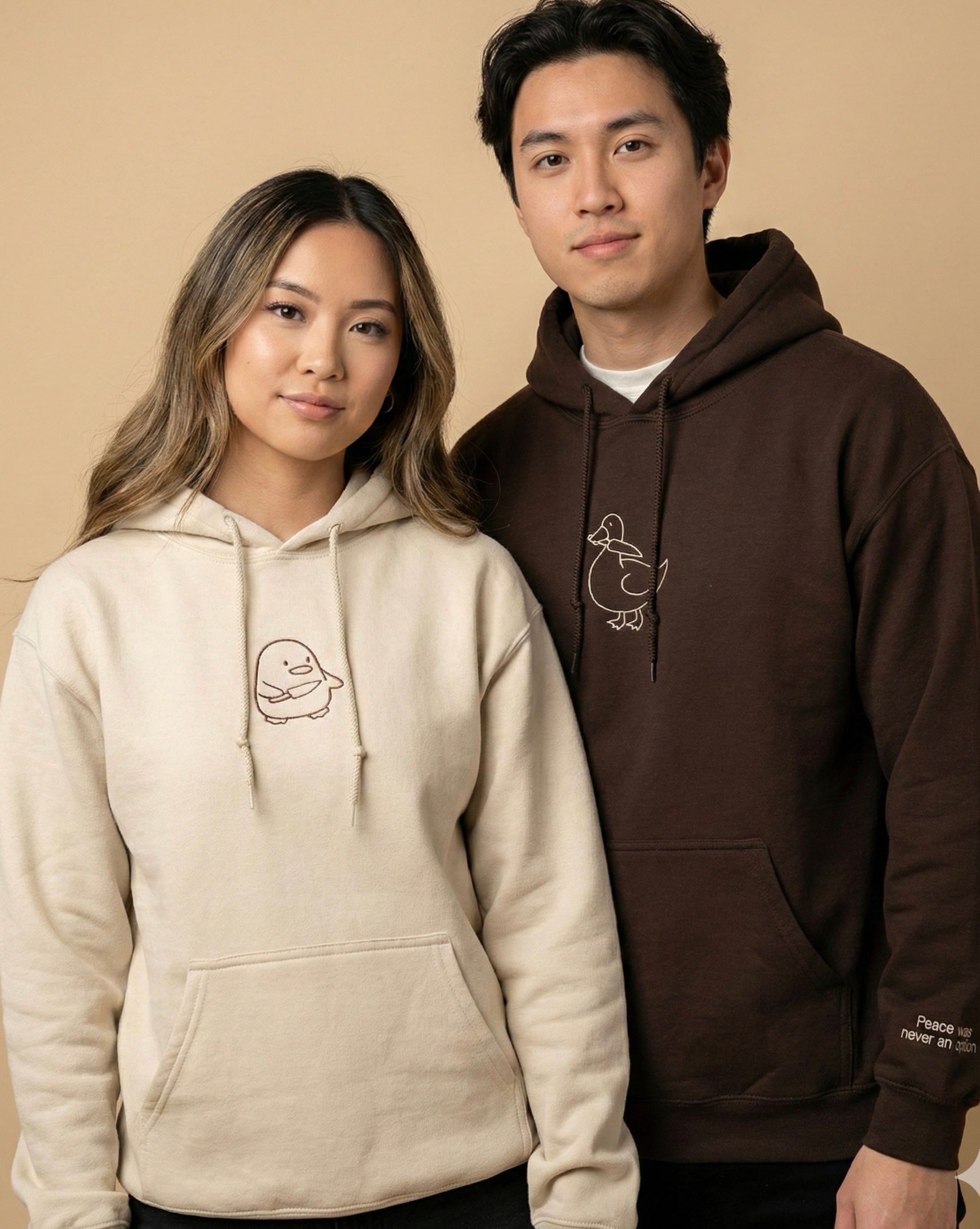 Duck Character Hoodie – Cozy Unisex Pullover