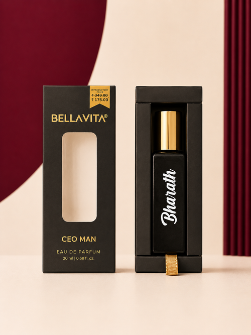 Personalized Mini BellaVita Perfume 20ml with Custom Name | CEO Man & Aqua Skai Fragrances