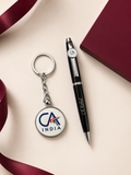 Personalized CA Pen & Keychain Gift Set with Name Engraving | Premium Gift Box