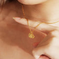 Custom Heart with Family Name Pendant