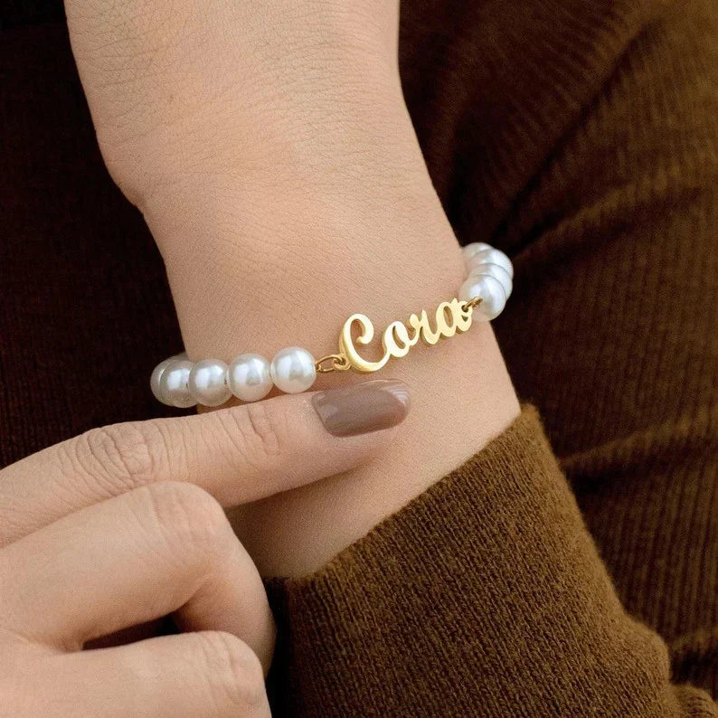 Your Name Pearl Bracelet