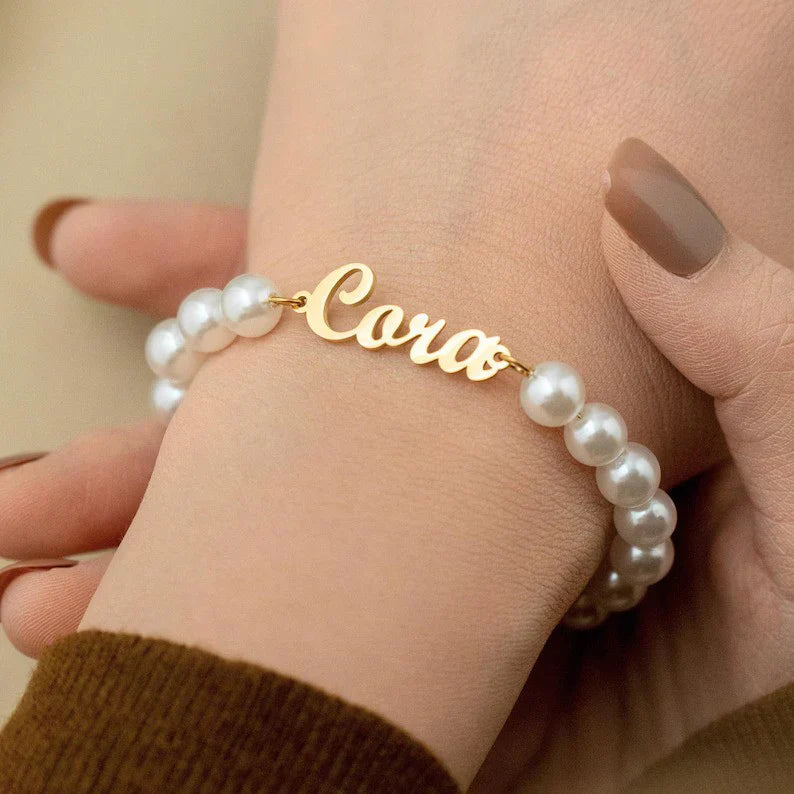 Your Name Pearl Bracelet