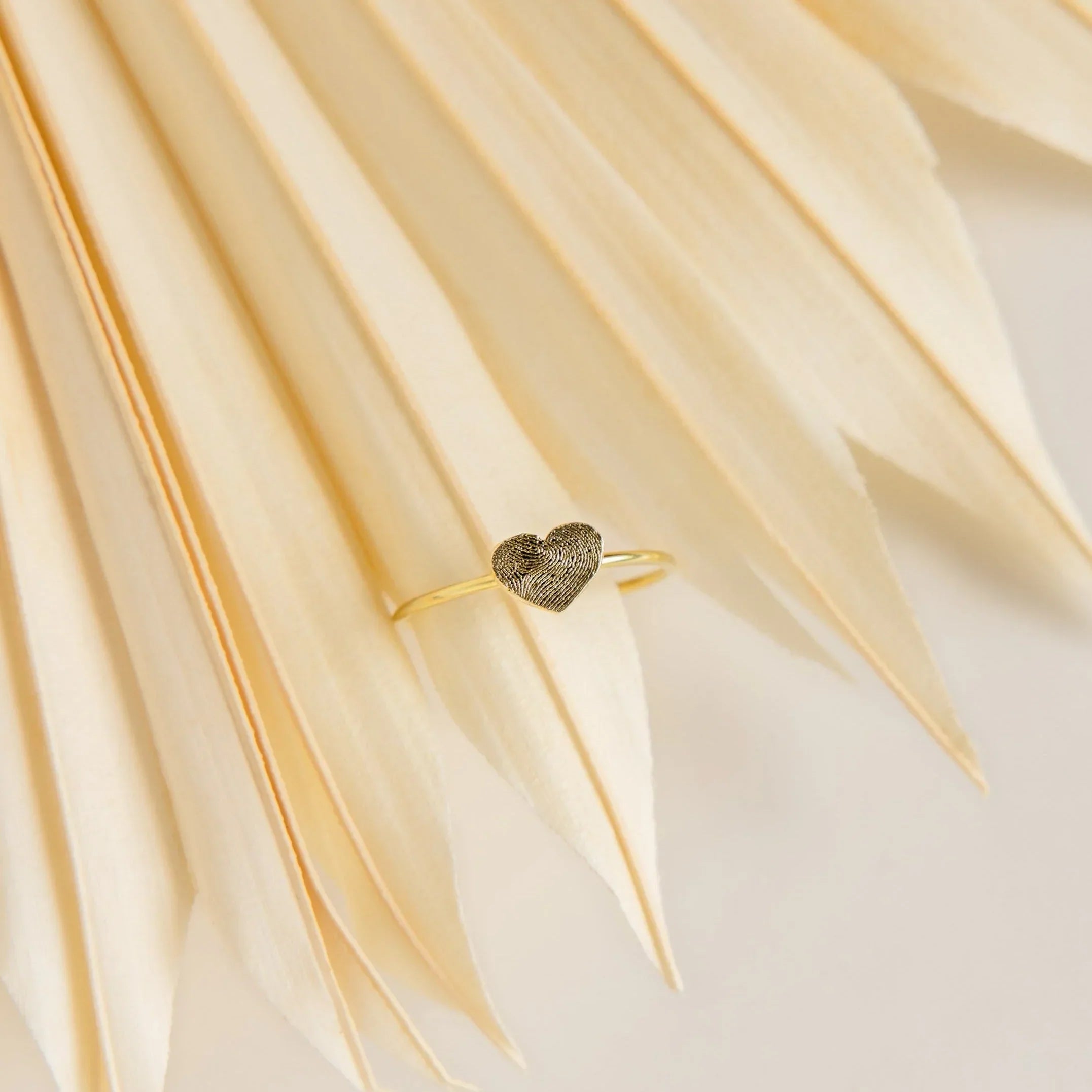 Fingerprint Heart Ring for Her