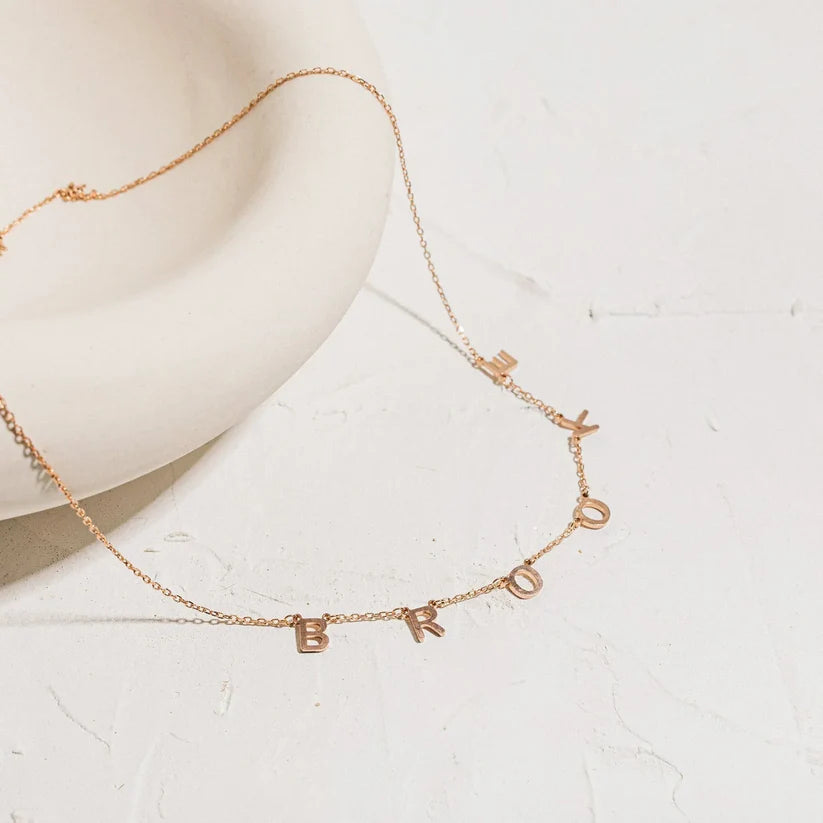 Individual Letter Name Necklace