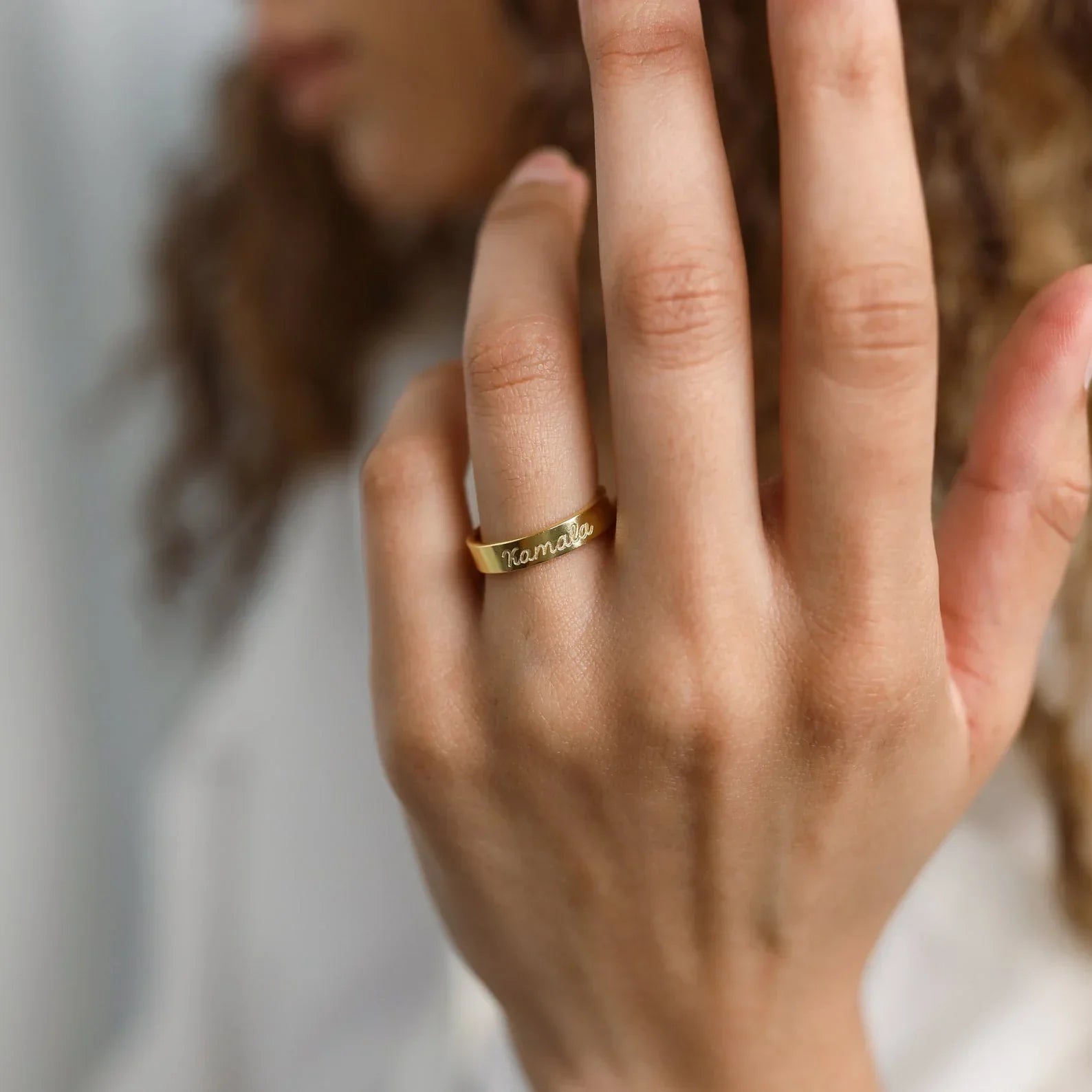 Personalized Name Engraved Ring