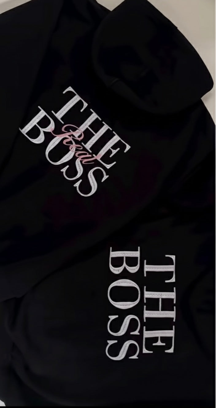 The Boss & The Real Boss – Matching Couple Hoodies