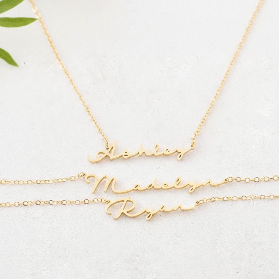 Custom Signature Name Necklace