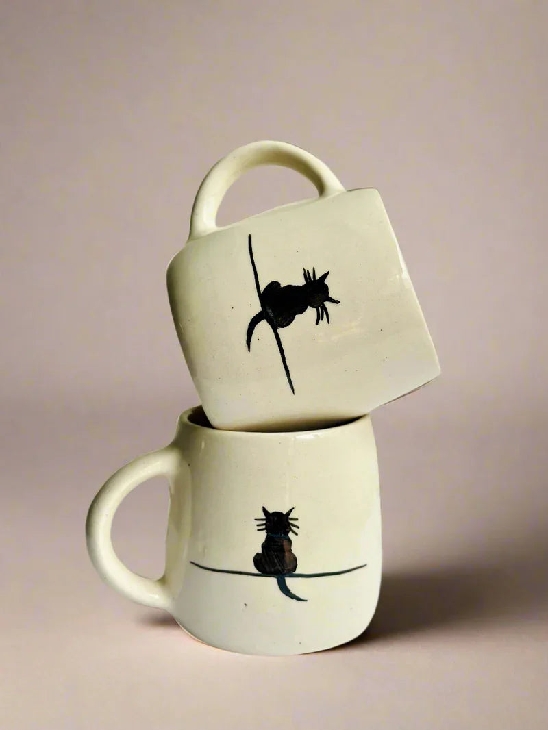 Black Cat Ceramic Mug (250ml)