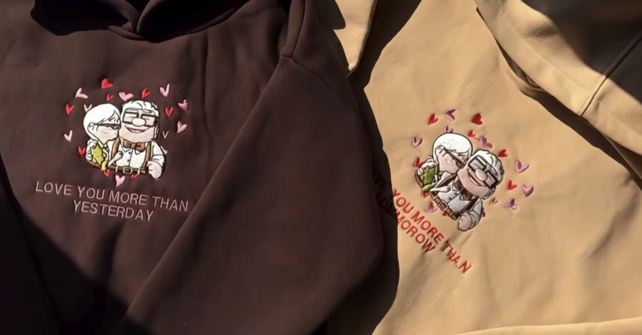 Love You More Than Yesterday Matching Couple Hoodies