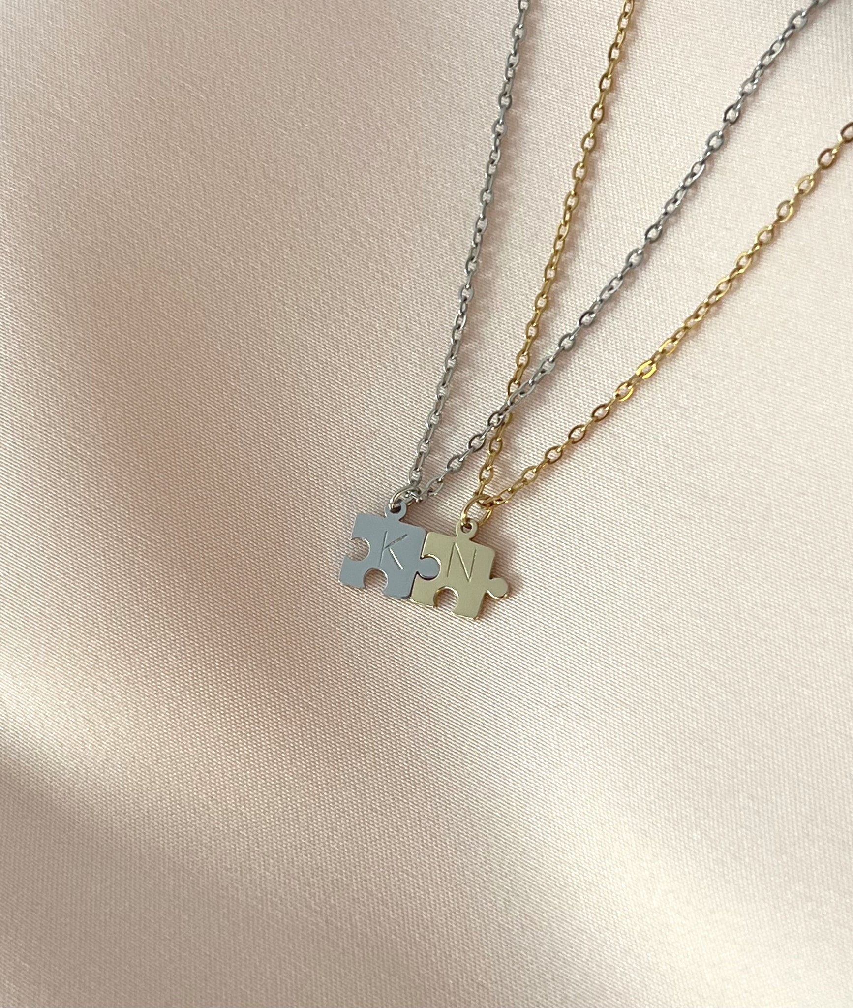 Close-up image of ForeverMine couple pendant set, perfect for couples and gifting”
