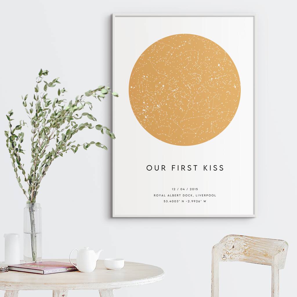 Custom Star Map Print frame