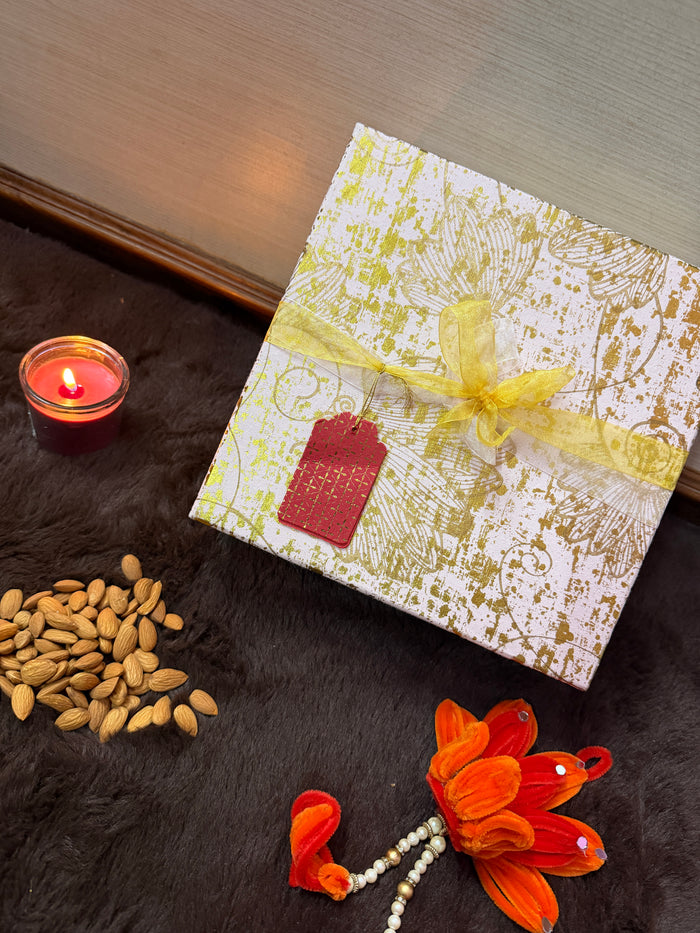 Premium Diwali Gift Hamper with Insulated Bottle, Wallet & Crochet Flowers