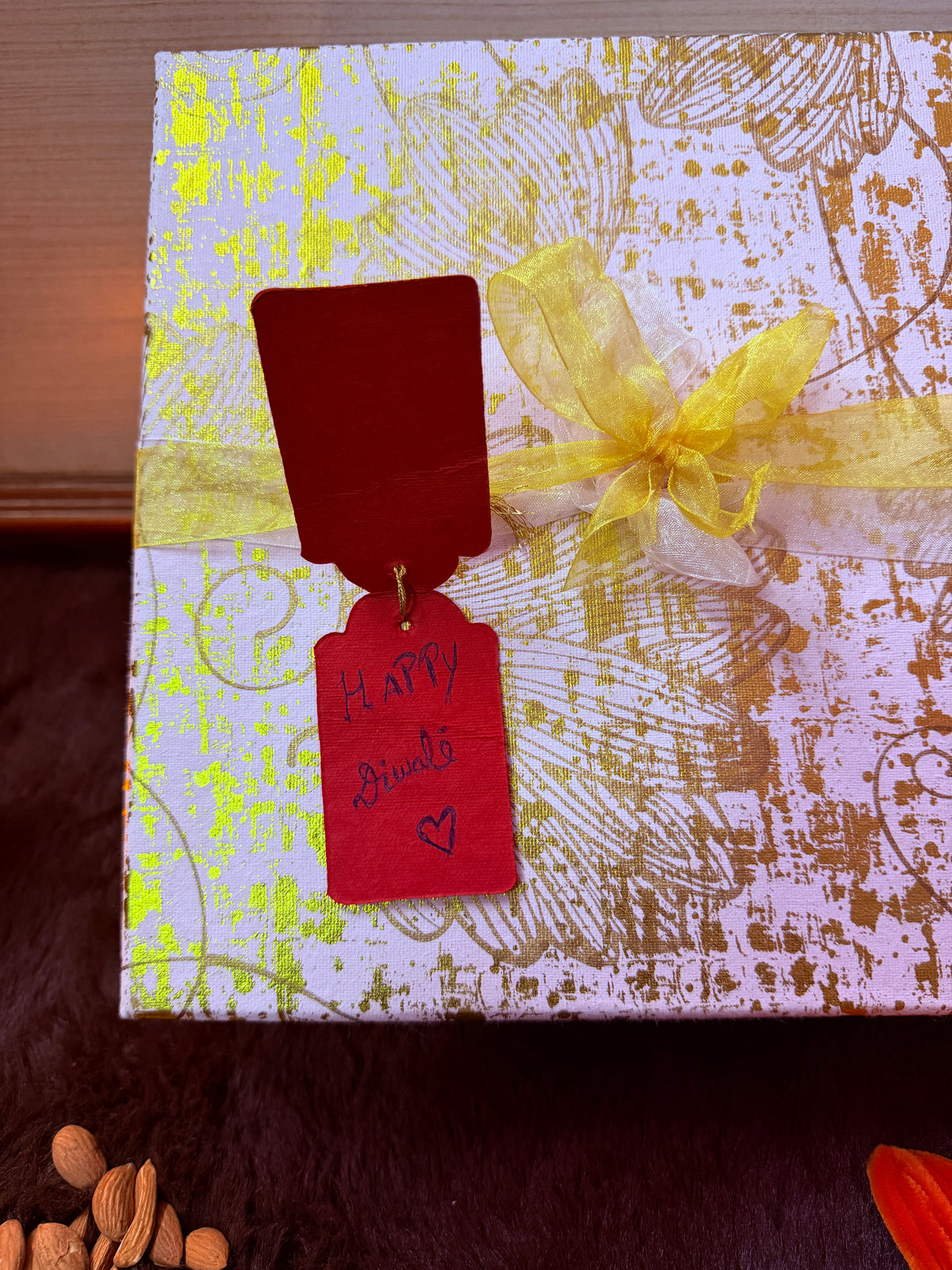 Premium Diwali Gift Hamper with Insulated Bottle, Wallet & Crochet Flowers
