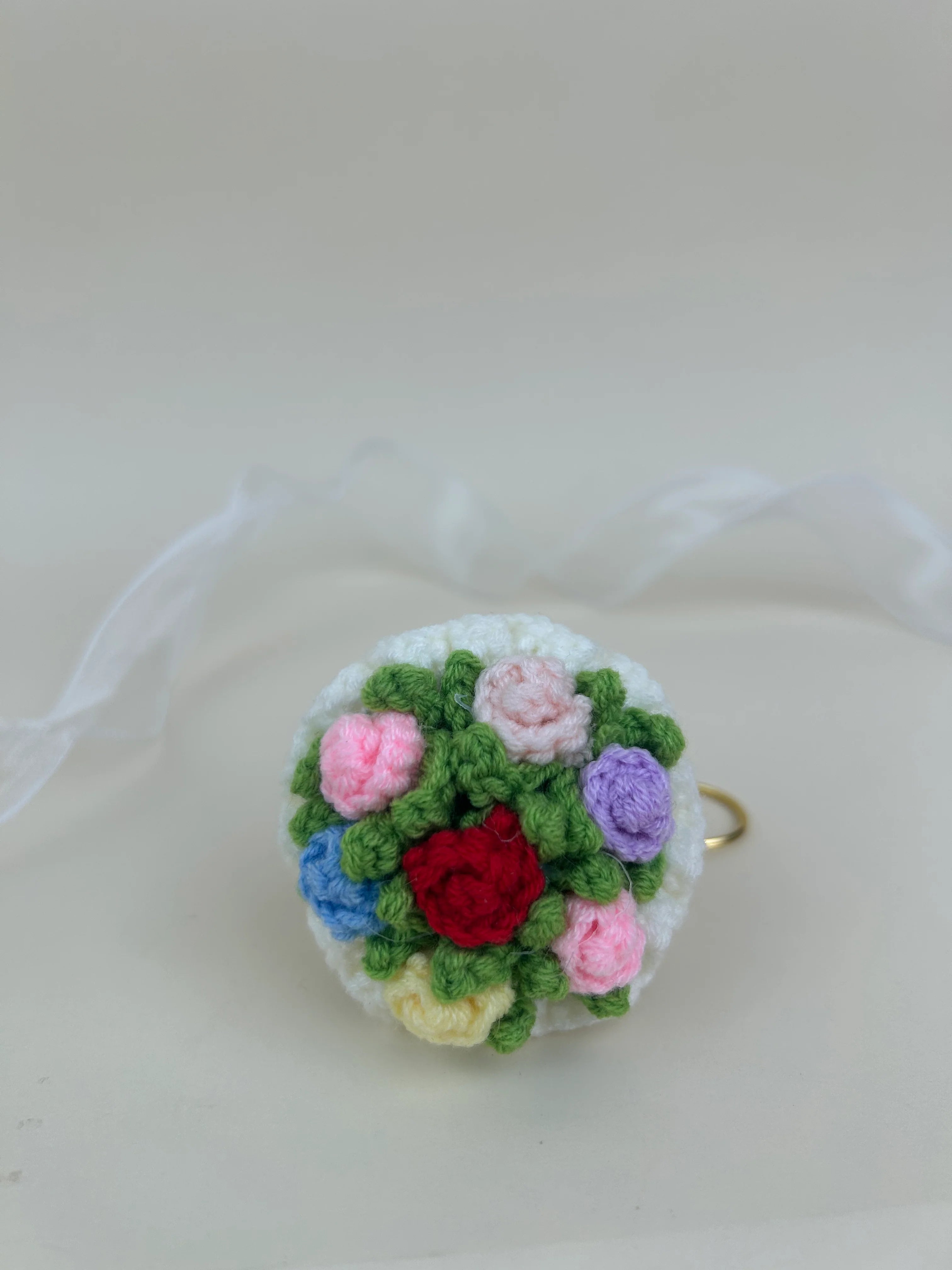 Bundle of multicolour flower Keychain
