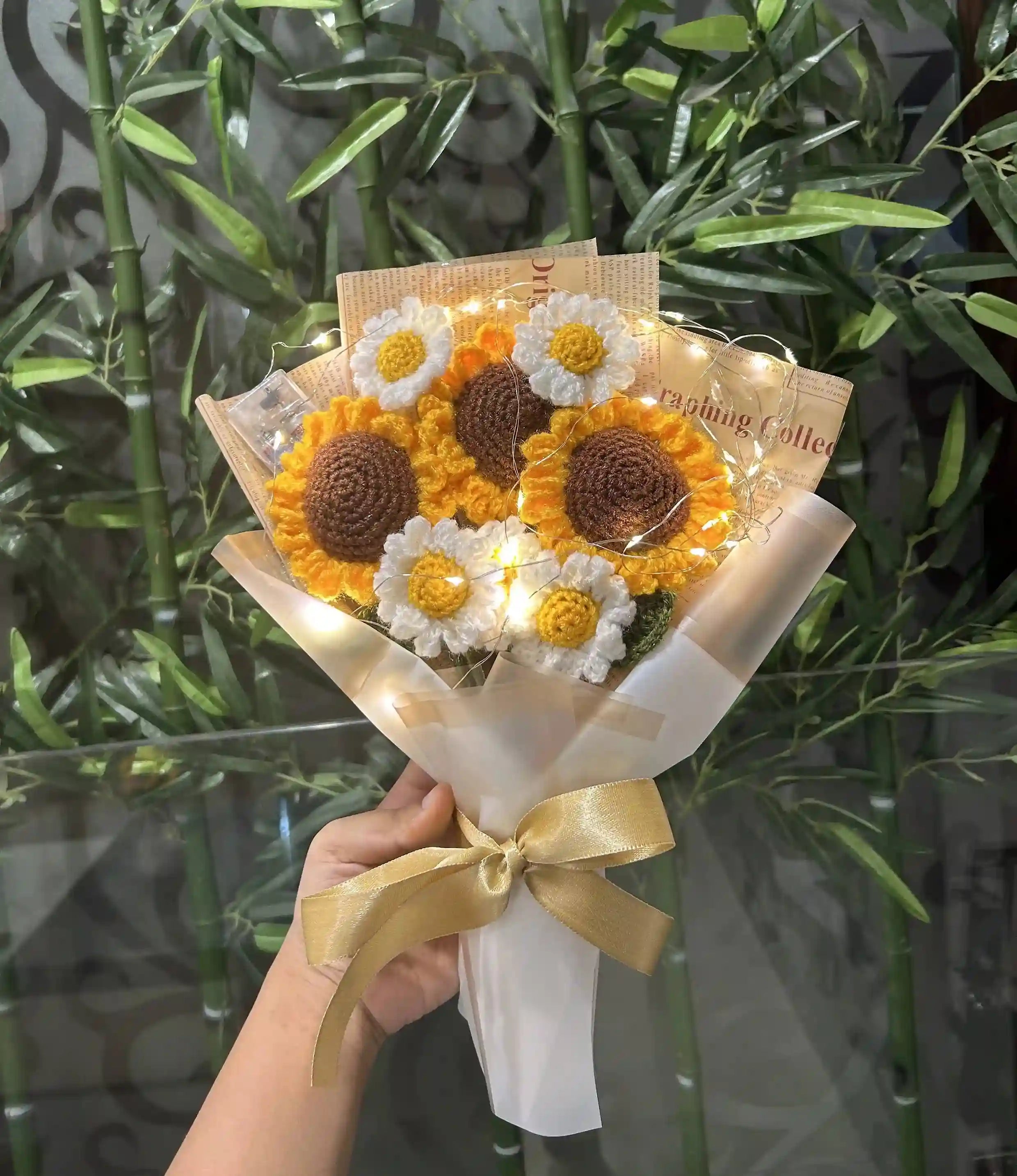 Jumbo Sunflower Daisy with Lights