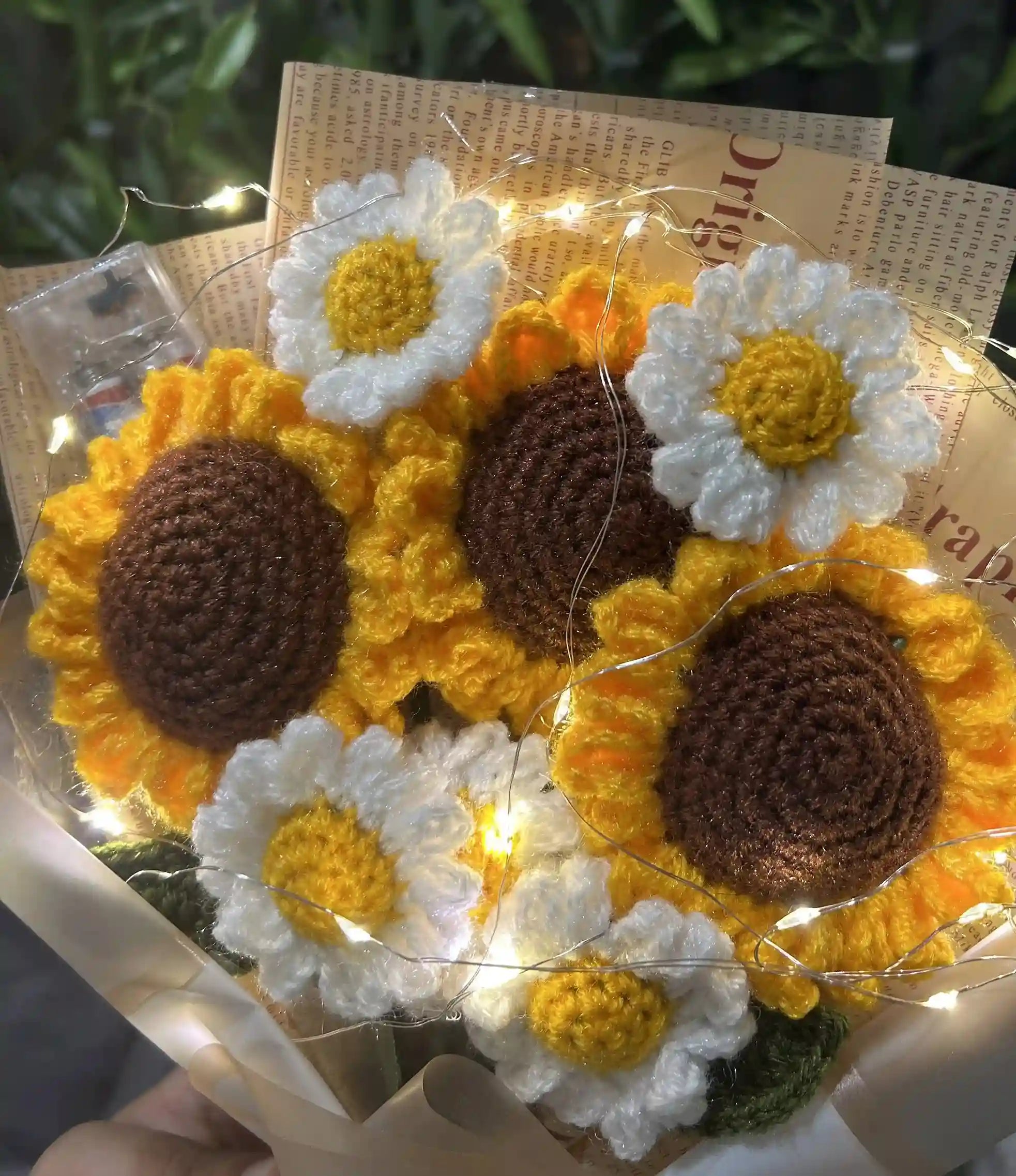 Jumbo Sunflower Daisy with Lights