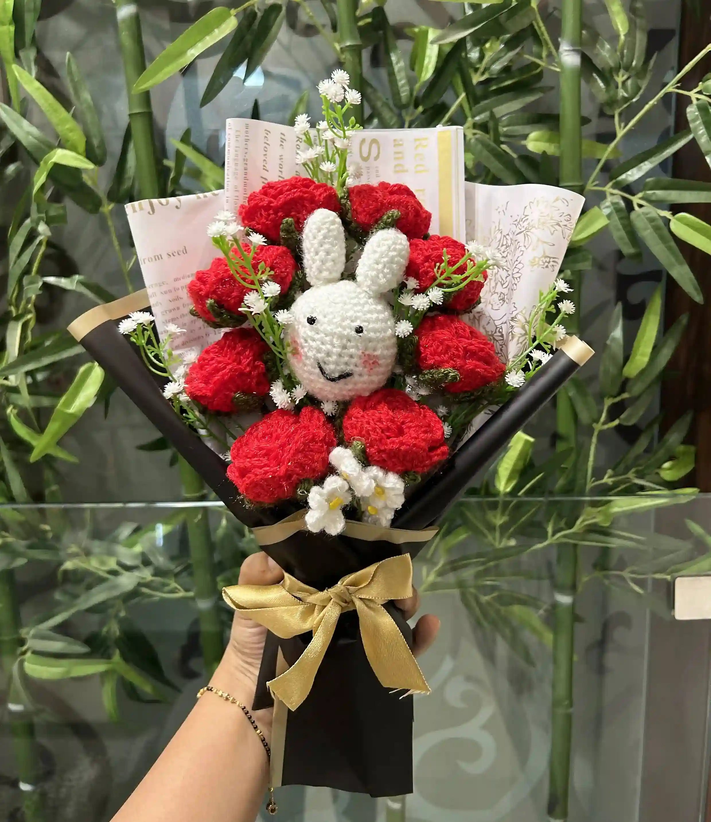 Jumbo Bunny Rose Bouquet