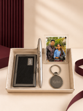 Personalized Father's Day Combo 7.0 Gift Set with RFID Card Holder, Pen, Keychain & Photo Fridge Magnet