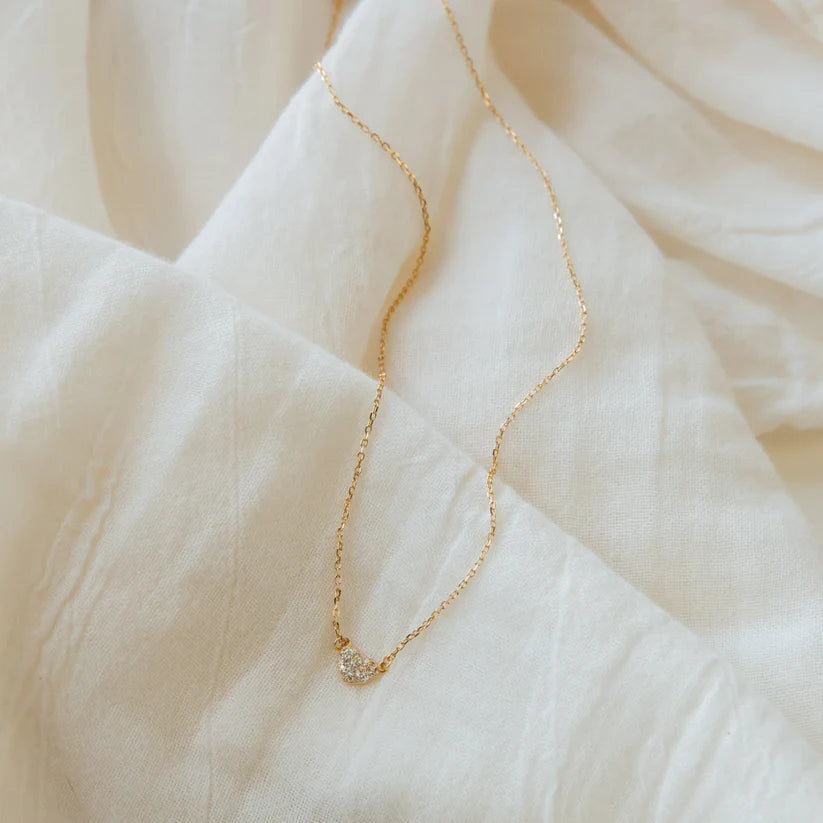 Pave Heart Diamond Necklace