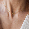Pave Heart Diamond Necklace
