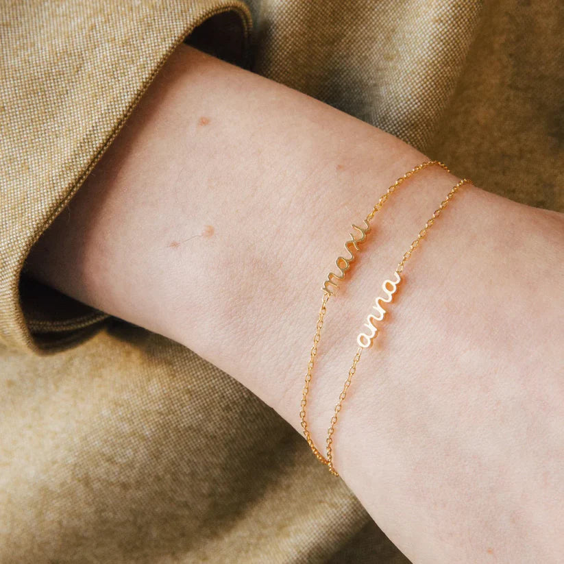 Dainty Layering Name Bracelet