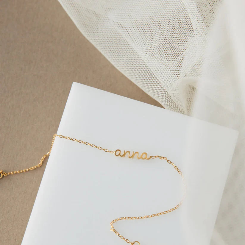 Dainty Layering Name Bracelet