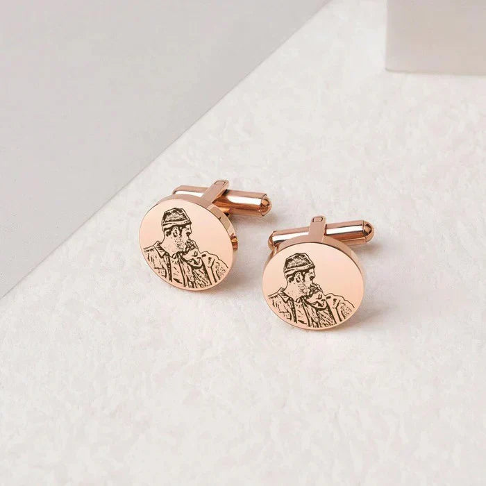 Engraved Picture Cufflinks