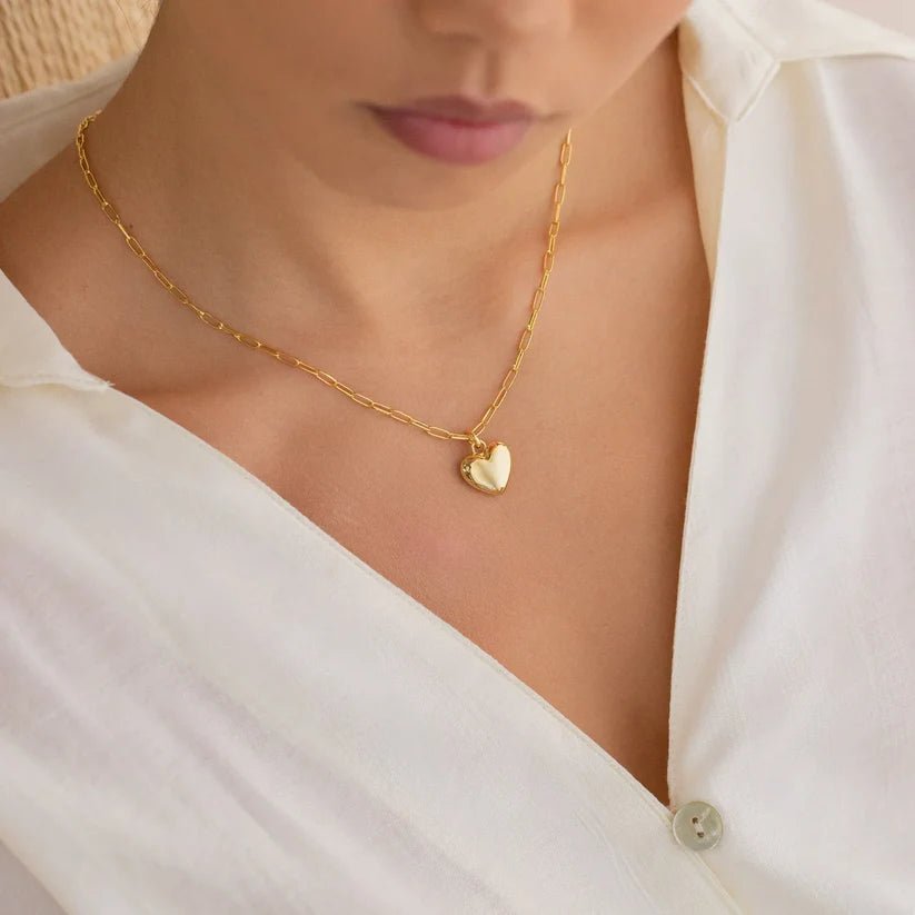 Paperclip Heart Pendant