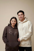 Aesthetic Bubble Design Hoodie Set for couples