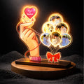 Together Forever Glow – Personalized Couple Tabletop-Name With 6 Picture