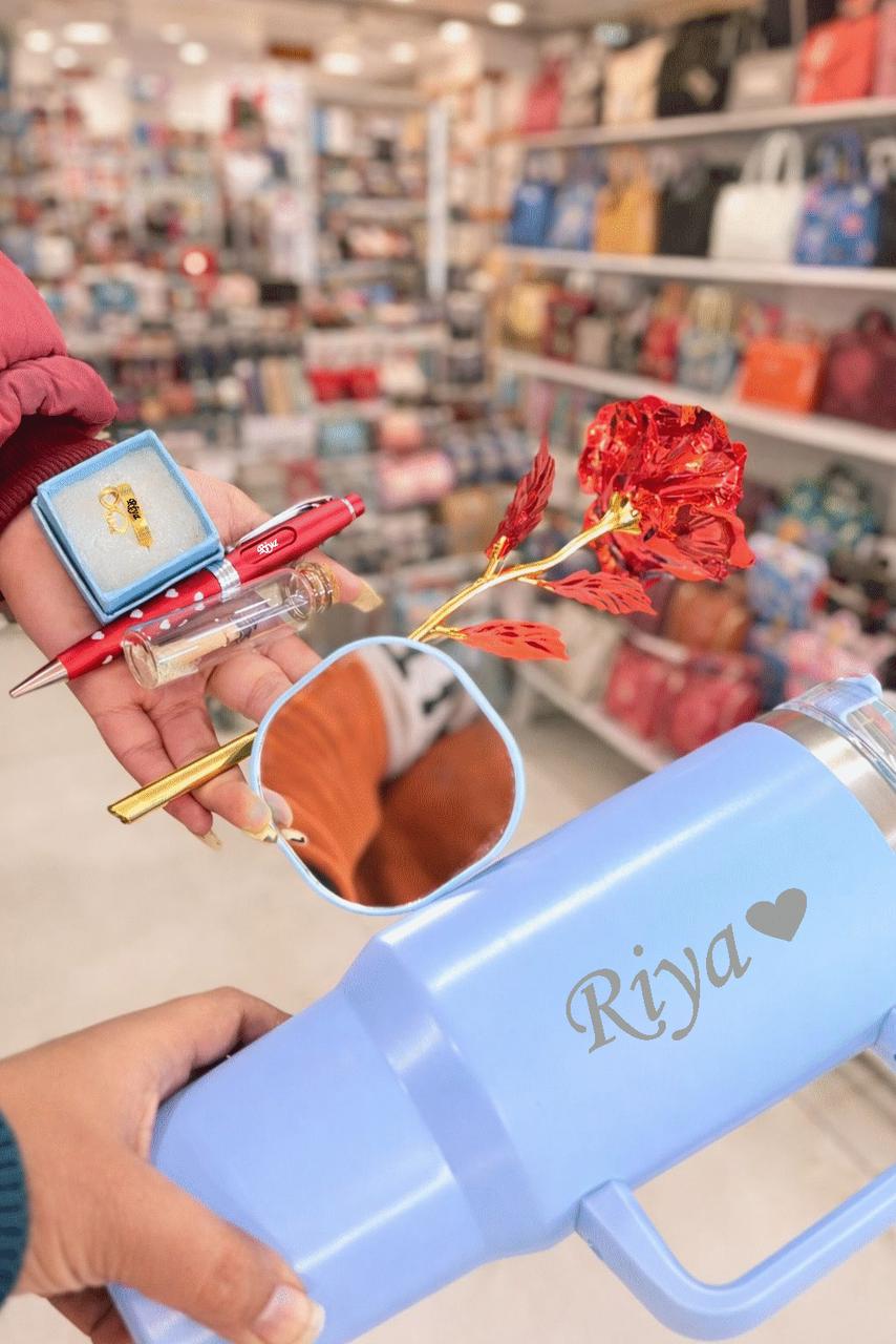 Lavender Tumbler Gift Hamper with Engraved Name