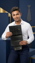 Personalised Executive Folder with Name Tag & Charm | Premium Document Organizer