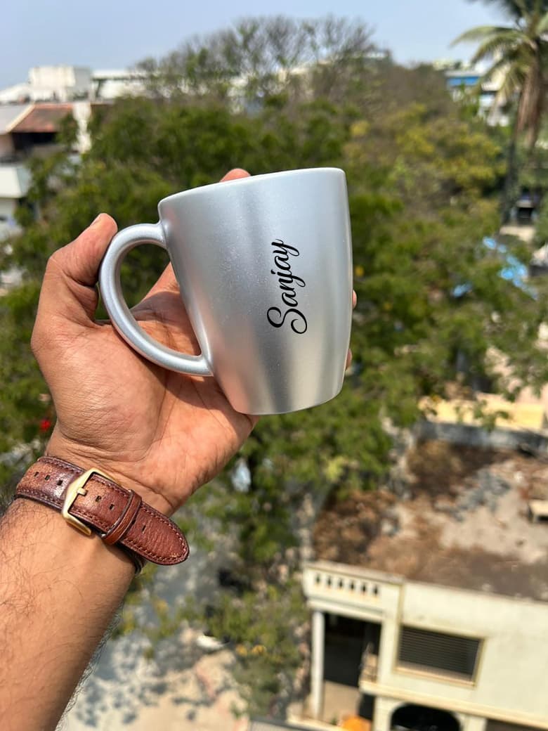 Personalized Bistro Mug 300ML | Custom Name Premium Coffee Mug | Non-Breakable Polymer Mug