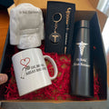 Doctor's Personalized Premium Gift Hamper | Mug, Bottle, Keychain, Pen & Coat Mug Set