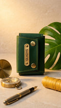 Personalized Visiting Card Holder 2.0 with Name Tag & Charm | Premium Business Card Case