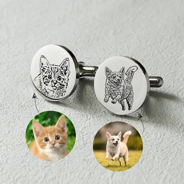 Personalized Pet Photo Cufflinks