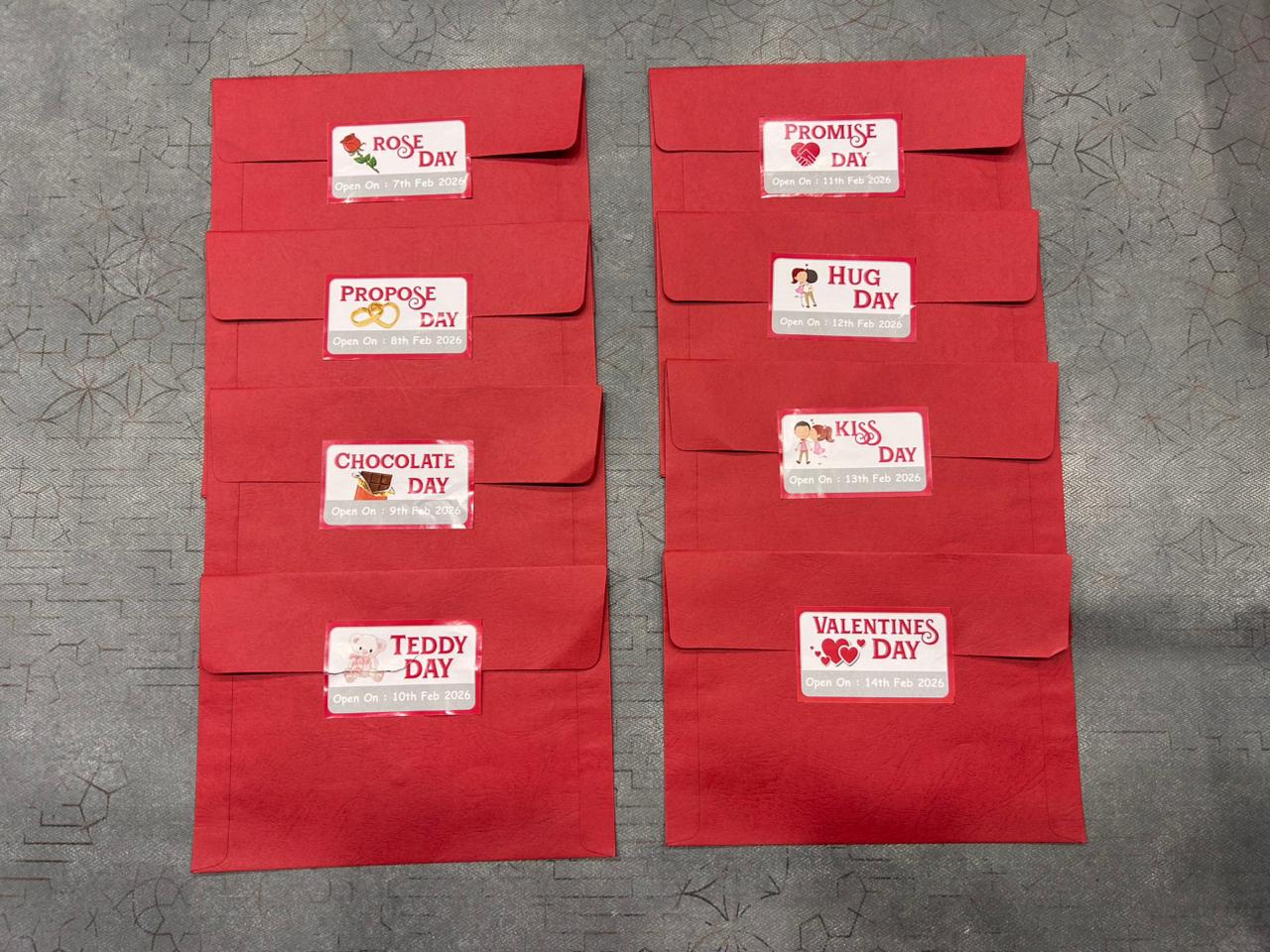 Customized  Valentine’s Week Polaroid Cards - 8-Day Love Calendar Gift Set